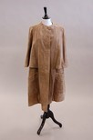 Lot 284 - A Christian Dior brown suede coat, 1980s,...