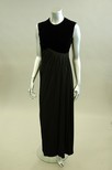 Lot 204 - A Madame Gres black velvet and silk jersey...