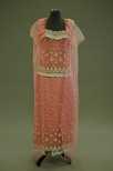 Lot 81 - A Rahvis pale pink organza evening gown, early...