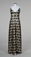 Lot 79 - A Jacques Heim metallic sequined evening gown,...