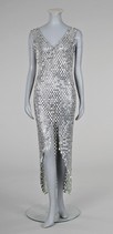 Lot 135 - A chain mail evening gown, probably Paco...