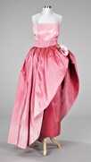 Lot 127 - A Pierre Cardin rose pink degradball gown,...