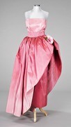 Lot 127 - A Pierre Cardin rose pink degradball gown,...
