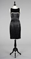 Lot 168 - A Givenchy couture black bugle beaded cocktail...