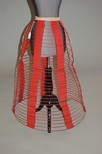 Lot 29 - A Thompson's red crinoline, late 1850s-early...