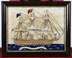 Lot 214 - An embroidered woolwork picture of HM screw...