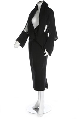 Lot 290 - A Yohji Yamamoto black knitted ensemble,...