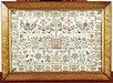 Lot 209 - An embroidered sampler by Amy Langdon, her...