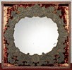 Lot 229 - A fine embroidered mirror surround, Italian,...