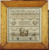 Lot 211 - An embroidered sampler by Eliza Livcock, aged...