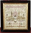 Lot 208 - `Of Easter' an embroidered sampler by Sarah...