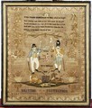 Lot 210 - A rare Napoleonic war sampler "Briton's...