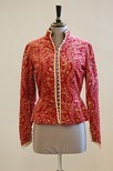 Lot 45 - A stencilled velvet jacket made from Fortuny...