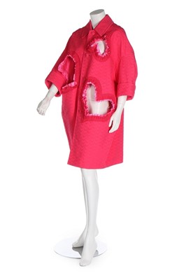 Lot 297 - A Comme des Garçons pink 'Hearts' coat, 'Bad...