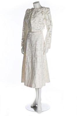 Lot 298 - A Comme des Garçons white numeric print...