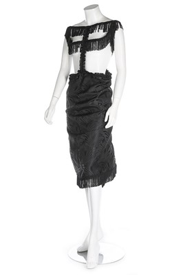 Lot 300 - A Comme des Garçons black damask ensemble,...