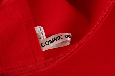 Lot 304 - A Comme des Garçons bright scarlet felted wool...