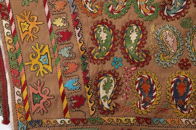 Lot 473 - An embroidered saddle cloth, probably...