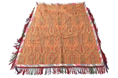 Lot 473 - An embroidered saddle cloth, probably...