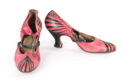 Lot 92 - A pair of Joseph Box satin shoes with...