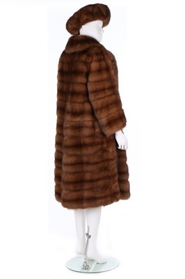 Lot 90 - A fine Royal Crown light brown sable coat with...