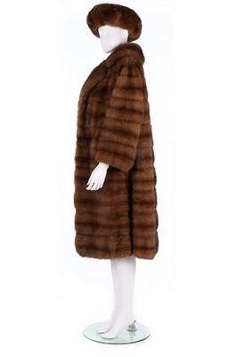 Lot 90 - A fine Royal Crown light brown sable coat with...