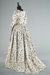 Lot 63 - A printed `Indienne' chintz gown, English,...