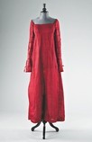 Lot 53 - A fine burgundy silk gauze dress circa 1810-15,...