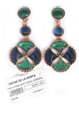 Lot 49 - An Oscar de la Renta gilt charm necklace,...