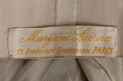 Lot 393 - A rare Margaine Lacroix couture lace and tulle...