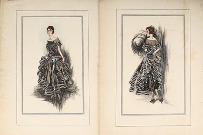 Lot 100 - Henry Worrall Luker fashion sketches for...