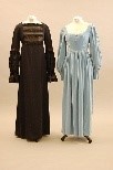 Lot 59 - A Jean Varon black synthetic jersey and lace...