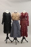 Lot 72 - A group of dresses, bodices and jackets, mid...