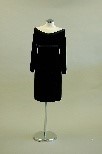 Lot 139 - A Victor Edelstein black velvet cocktail dress,...
