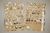 Lot 209 - Two boards of paste inset buttons, mainly 20th...
