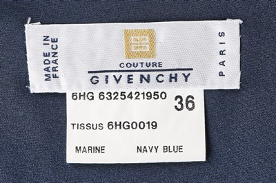 Lot 91 - Givenchy by John Galliano navy silk evening...