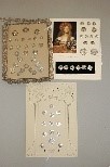 Lot 240 - Three display cards of mainly silver buttons,...