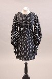 Lot 25 - A Miss Dior black and white polka dot silk...