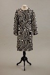 Lot 178 - A Fortnum & Mason printed silk op-art coat,...