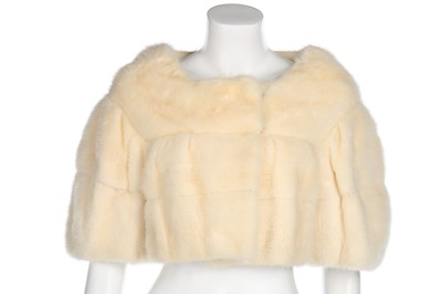 Lot 163 - A white mink bolero jacket, believed to have...