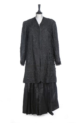 Lot 179 - A group of black coats, fichus, jackets, 1890s-...