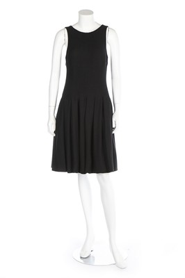 Lot 145 - A Chanel black wool/silk blend dress, 2000s,...