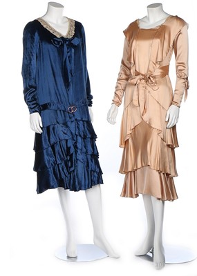 Lot 192 - A group of day/dinner dresses, mid-late 1920s,...