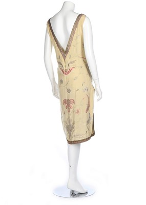 Lot 195 - A pale pink chiffon cocktail dress, circa 1929,...