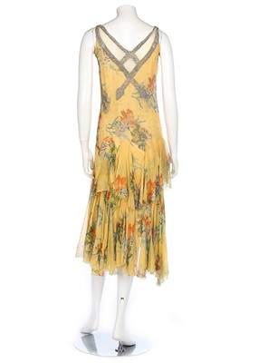 Lot 202 - Floral evening wear, late 30s-early 40s,...