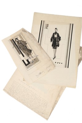 Lot 103 - Henry Worrall Luker fashion sketches for day...