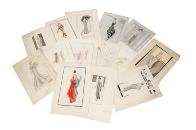 Lot 103 - Henry Worrall Luker fashion sketches for day...