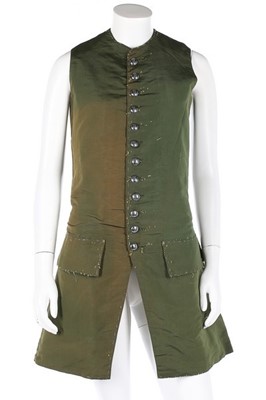 Lot 93 - Two waistcoats, one of quilted peach satin...