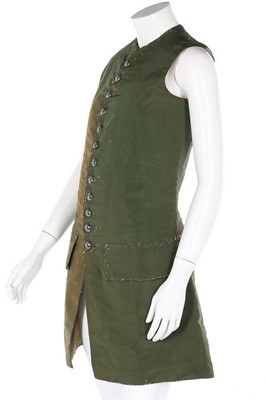 Lot 93 - Two waistcoats, one of quilted peach satin...