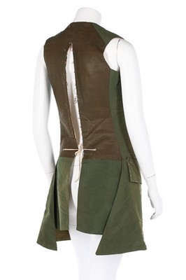 Lot 93 - Two waistcoats, one of quilted peach satin...